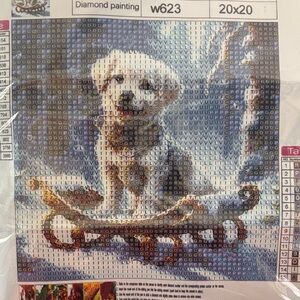 35-8/2 of 2 Dog Winter Sled Diamond Painting Kit